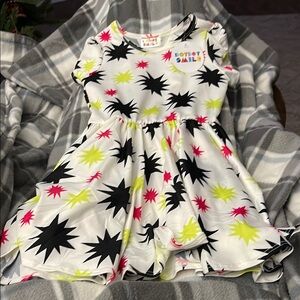 Colorful Starburst Kids Dress
